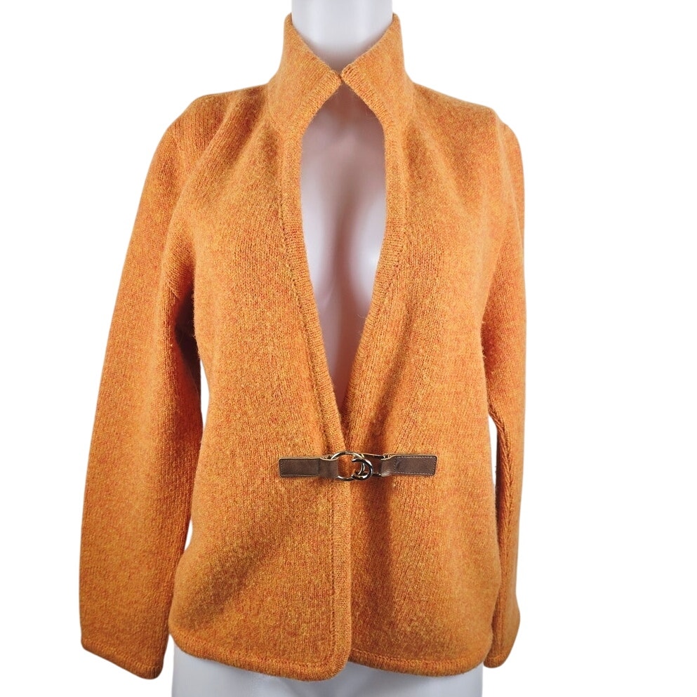 Mirabell For Giancarlo Stella Made In Austria 100% Wool Cardigan Women's 10